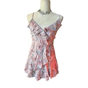 🍁 BUNDLE ONLY - 5/$15  Aeropostale Floral Ditzy Ruffle Mini Dress, Pink, Medium